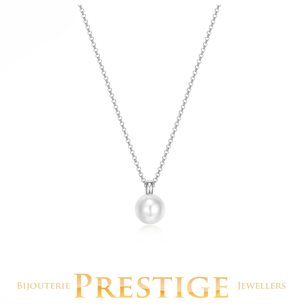 ELLE "SIMPATICO" RHODIUM PLATED NECKLACE