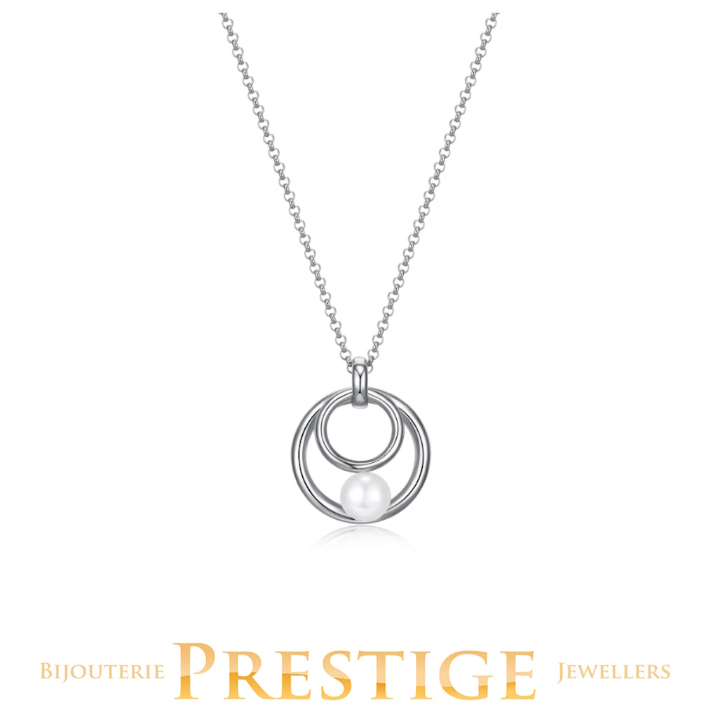 ELLE "SIMPATICO" RHODIUM PLATED NECKLACE