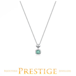 ELLE "MIRAGE" RHODIUM PLATEED NECKLACE