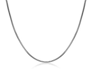 ETHOS BRUSHED GUN METAL 040 ROUND BOX CHAIN 24"