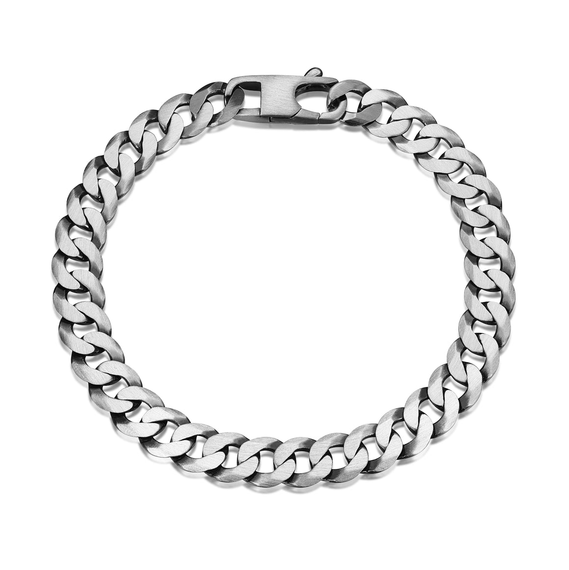 ETHOS BRUSHED GUN METAL 220 CURB CHAIN 8.5"