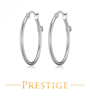 ELLE "LYRA" RHOD PLTD 30MM HOOP