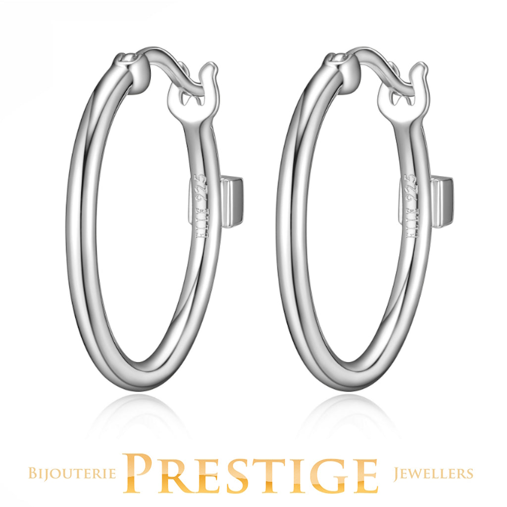 ELLE "LYRA" RHOD PLTD 20MM HOOP