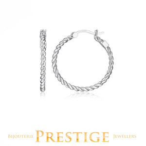 ELLE "NAUTICAL" RHODIUM PLATED EARRING