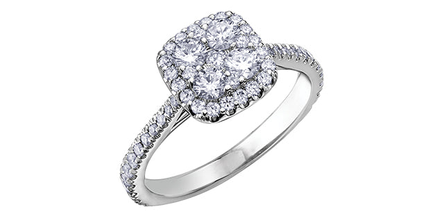 14K WG Estoria Diamond Ring
