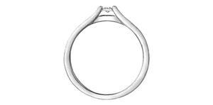 Ladies Engagement Ring 10KTW 1=0.05CT 10=0.05CT