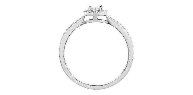 Ladies 10KTW Engagement Ring 1=0.05CT 35=0.10CT