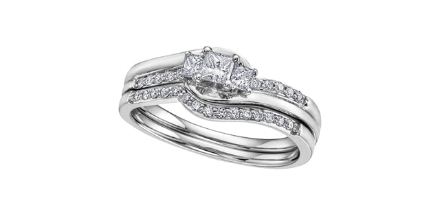 Engagement Ring 10KTW 1=0.13CAN 2=0.14CT 10=0.05CT