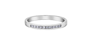 Ladies 10KTW Diamond Band 10=0.10CT