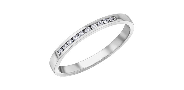 Diamond Band 10 Karat Gold (0.10TDW)
