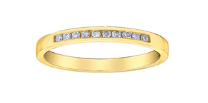 Ladies 10KTY Diamond Band 10=0.10CT