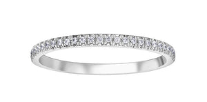 Ladies 10KTW Diamond Band 27=0.10CT