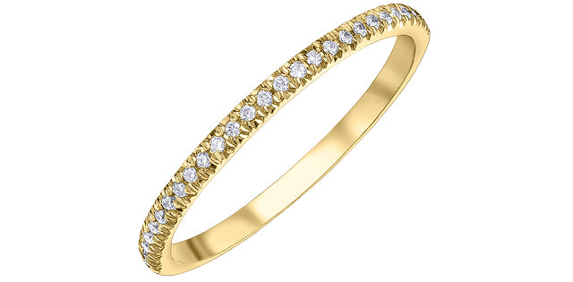 Diamond Band 10 Karat Gold (0.10TDW)