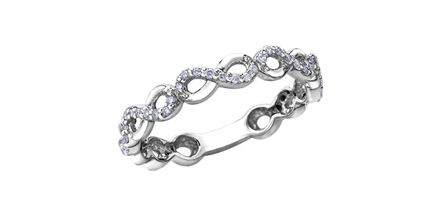 Diamond Band 10 Karat Gold (0.15CT TDW)