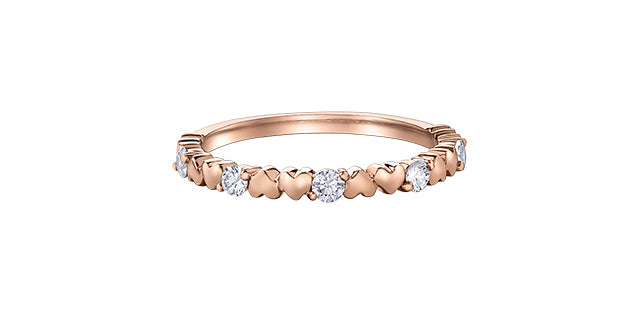 Diamond Band 10 Karat Gold (0.15CT TDW) Canadian Diamonds