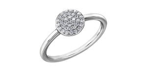 Ladies 10 Karat Gold Stackable Diamond Ring (0.15CT TDW)