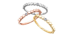 Ladies 10KTW ChiChi Stackable Ring 1=0.015CT