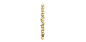 Ladies 10KTY ChiChi Stackable Ring 15=0.09CT