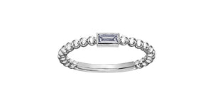 Ladies 10KTW ChiChi Stackable Ring 1=0.10CT