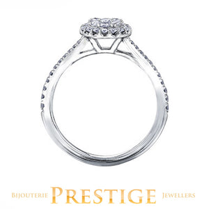 ENGAGEMENT RING 14KT WHITE GOLD 0.50CT TDW