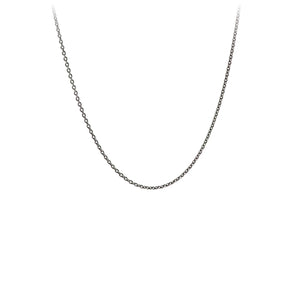Pyrrha Fine Cable Chain Oxidized 30