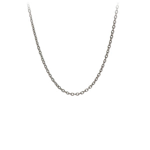 Pyrrha 925 Extendable Cable Chain Oxidized 50 GA - 22''