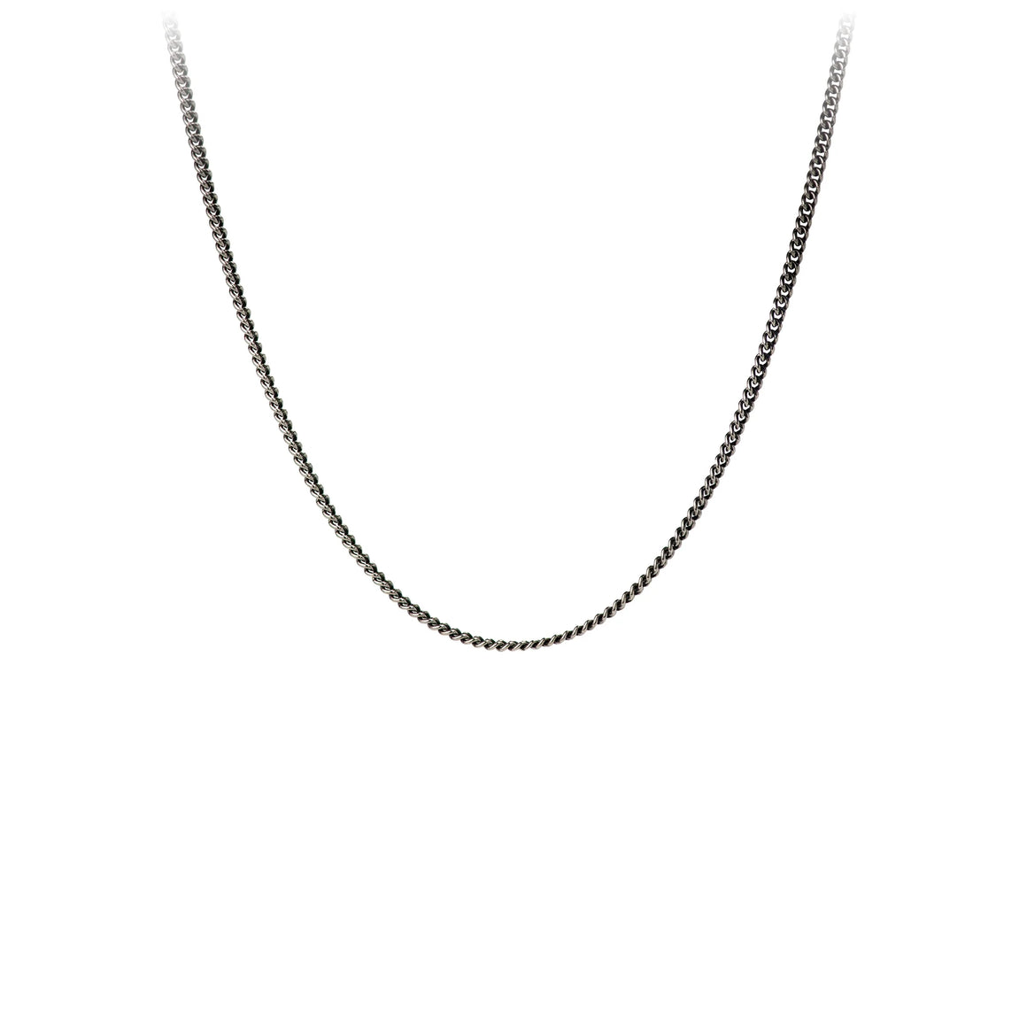 Pyrrha 925 Round Curb Chain Oxidized 40 GA