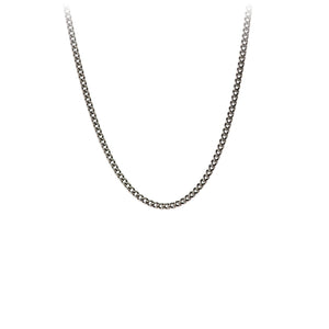 Pyrrha 925 Round Curb Chain Oxidized 60 GA