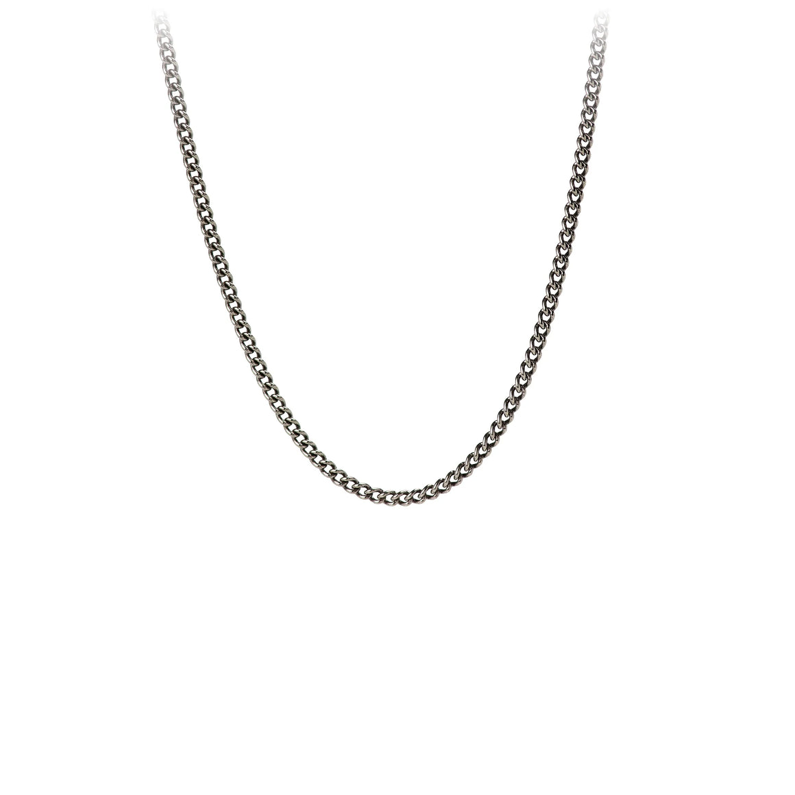 Pyrrha 925 Round Curb Chain Oxidized 60 GA