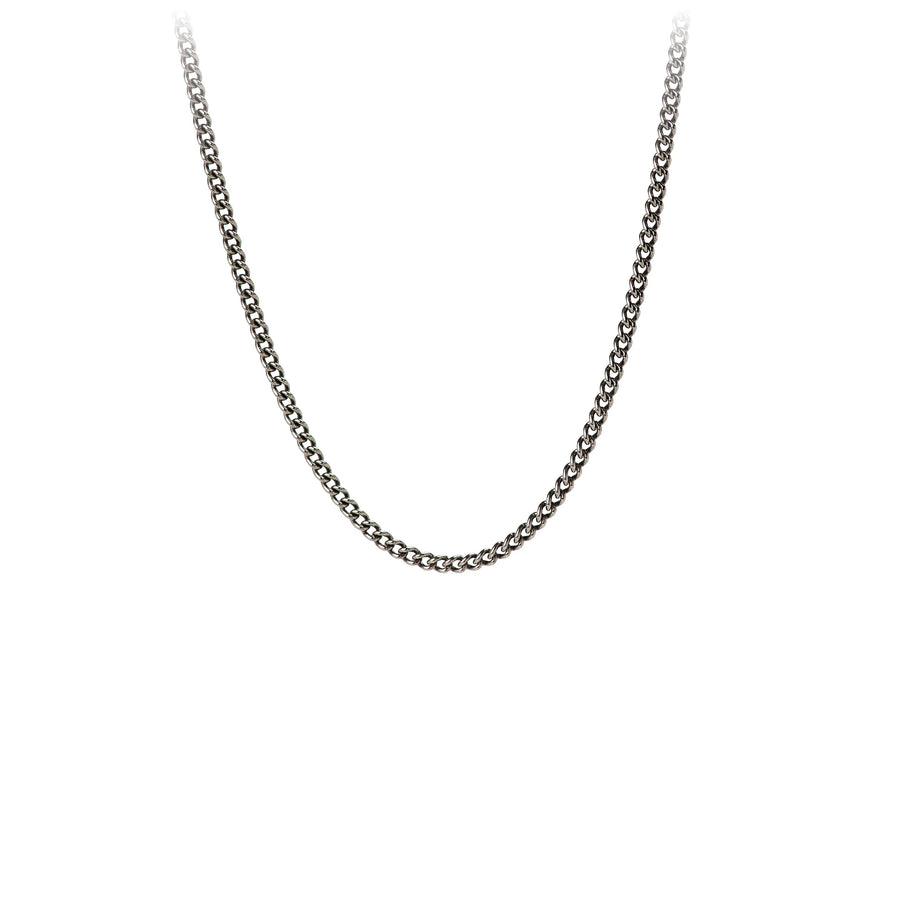 Pyrrha 925 Round Curb Chain Oxidized 60 GA