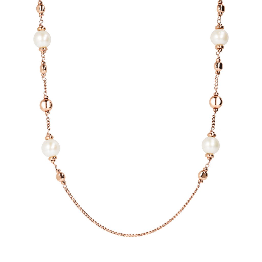 Bronzallure Pearls And Beads Necklace