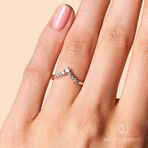 MoonMagic 925 & 14KT Rose Gold Vermeil White Topaz - Manifest Band