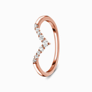 MoonMagic 925 & 14KT Rose Gold Vermeil White Topaz - Manifest Band