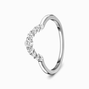 MoonMagic 925 White Topaz - Circling Band