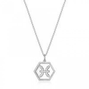 EIGN 925 Pisces Zodiac CZ Necklace