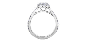 Ladies 14KT White Gold Diamond Estoria Engagement Ring