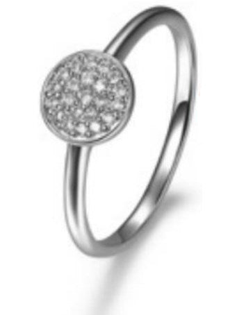 Minimalism - REIGN 925 Diamondlite CZ Micropave Dot Ring Size 7