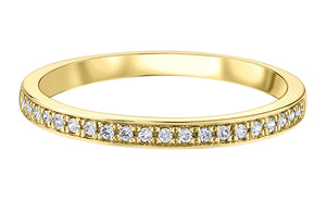 Diamond Band 10KT Yellow Gold (0.10TDW)