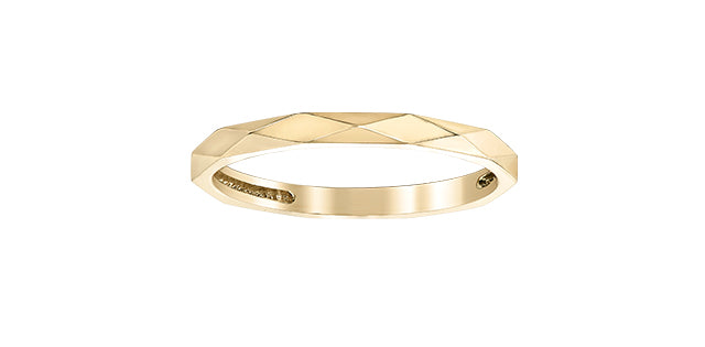 Ladies 10 Karat Yellow Gold 1.9mm Stackable Ring