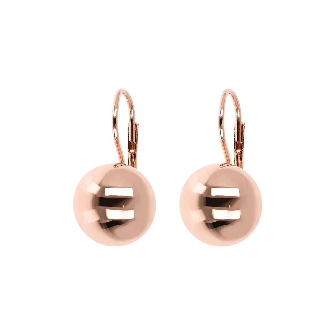 Bronzallure 14mm Shiny Bead Earrings
