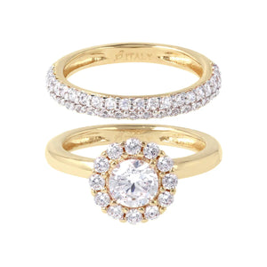 Bronze Allure Set of 2 Shiny Rings Size 7