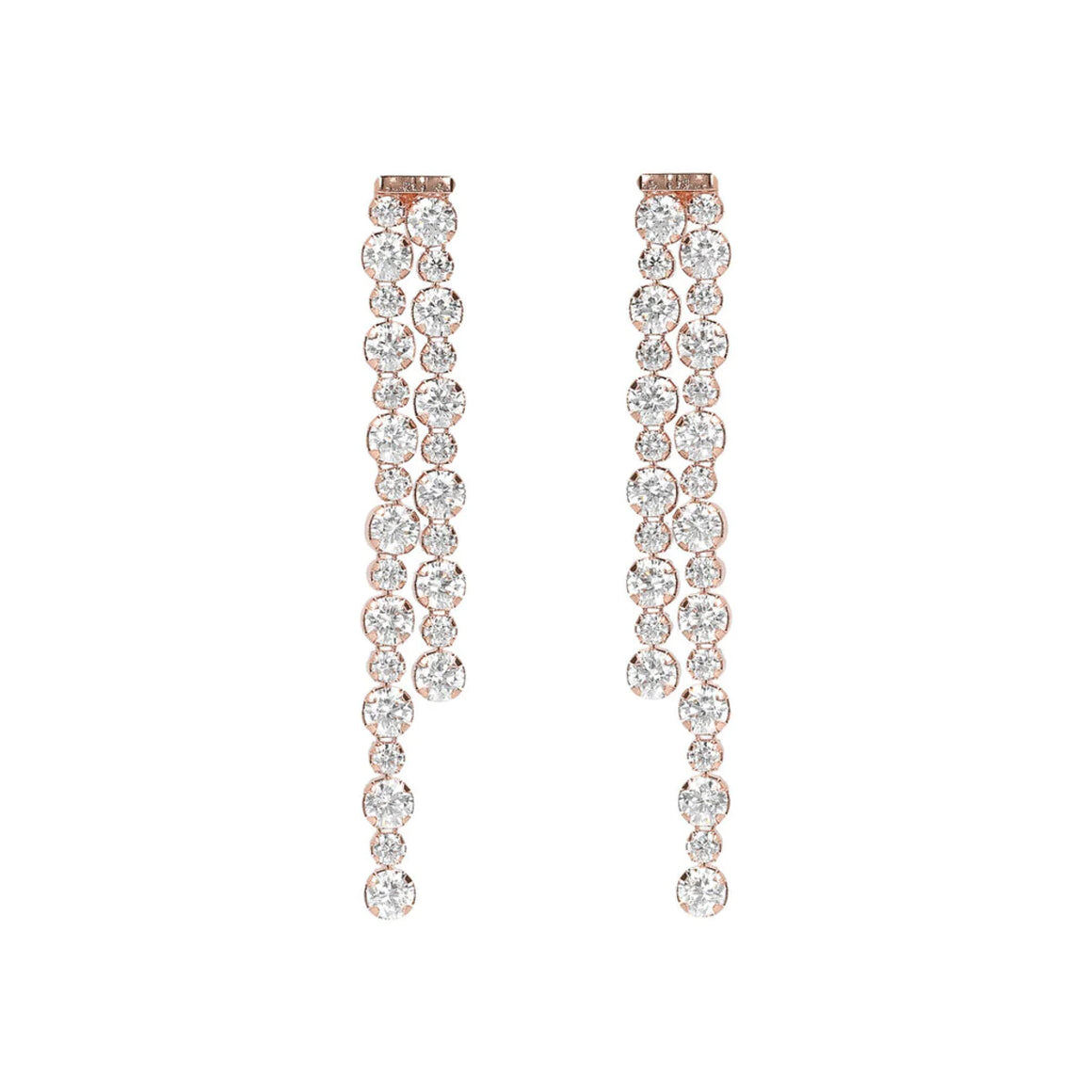 Bronzallure Tennis Gemstone Earrings