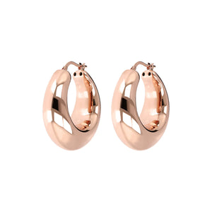 Bronzallure Puffed Hoops