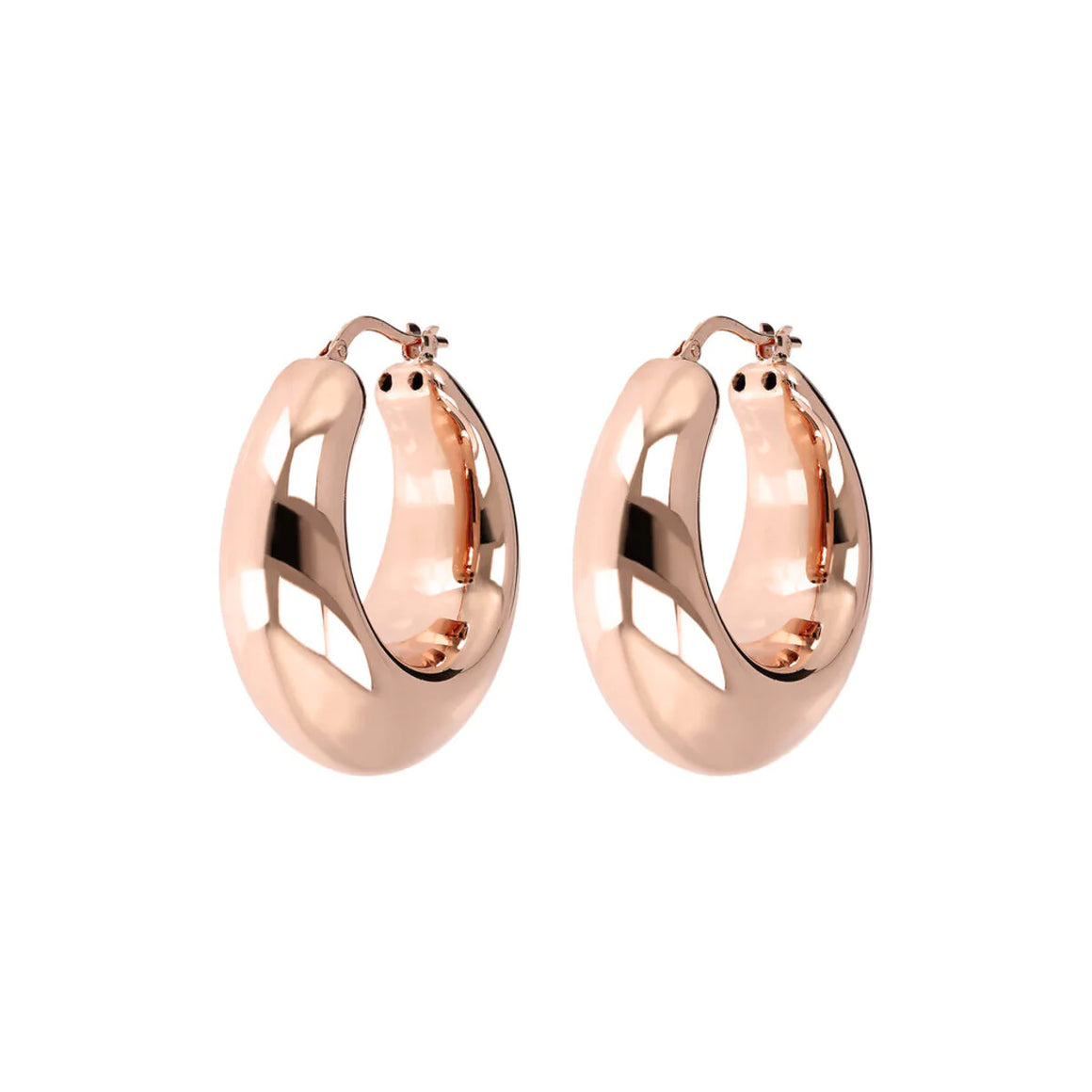 Bronzallure Puffed Hoops