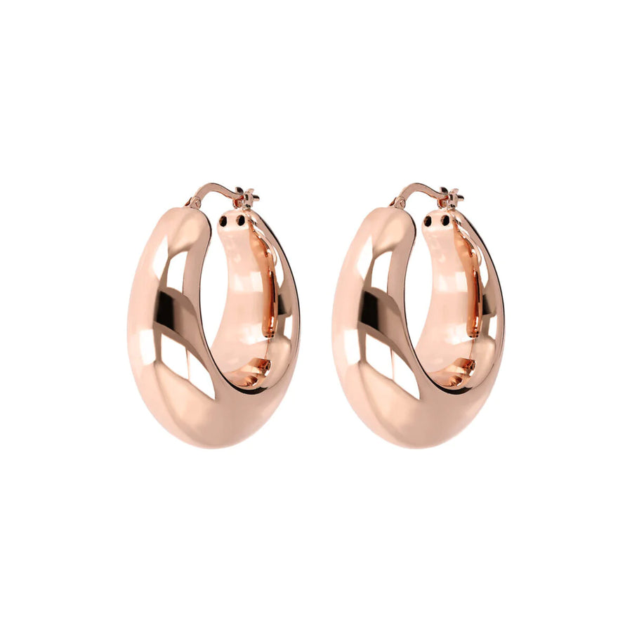 Bronzallure Puffed Hoops
