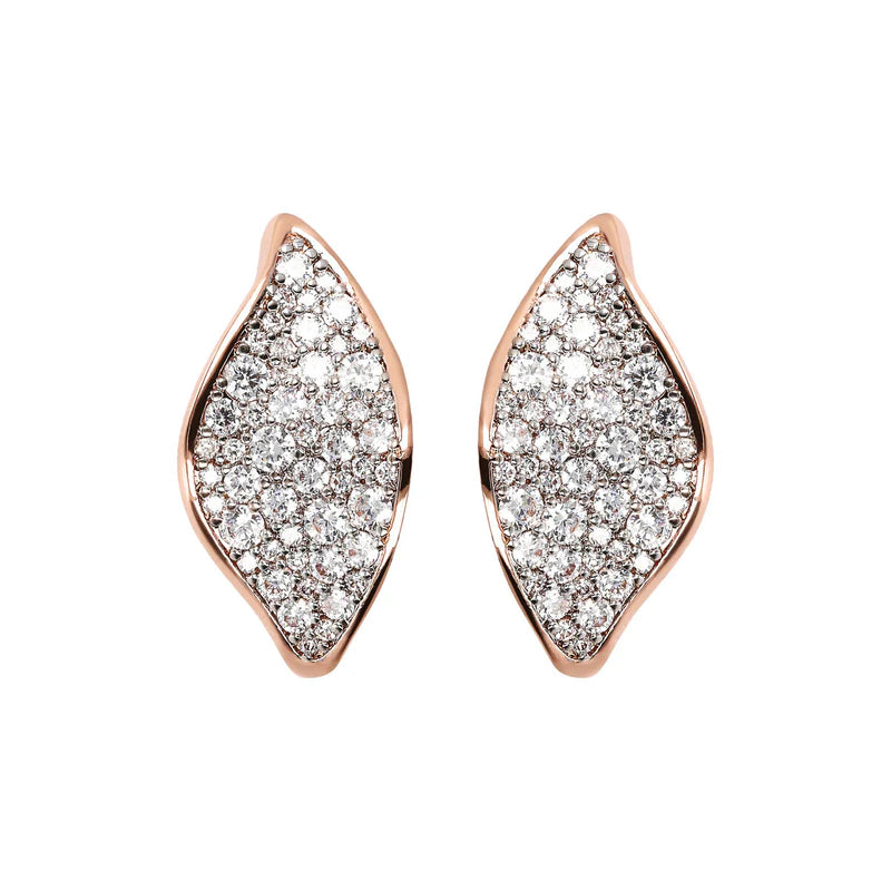 Bronzallure White CZ Earrings