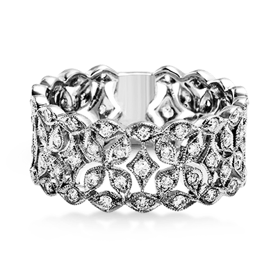 Ladies 14KTWhite Gold Statement Ring (0.74TDW)