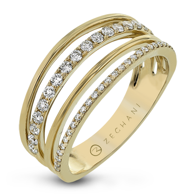 Ladies 14KT Yellow Gold Statement Ring (0.36TDW)