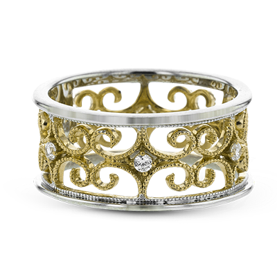 Ladies 14KT Yellow & White Gold Statement Ring (0.27TDW)